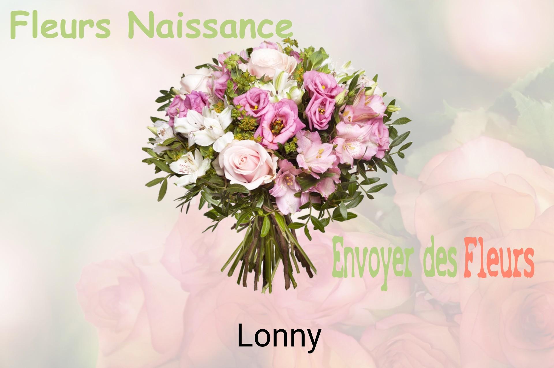 Bouquet de fleurs de naissance livré à Lonny
